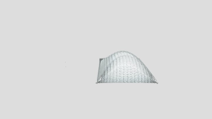 Parametric Curved Surface Pyramidal Pattern 3D Model