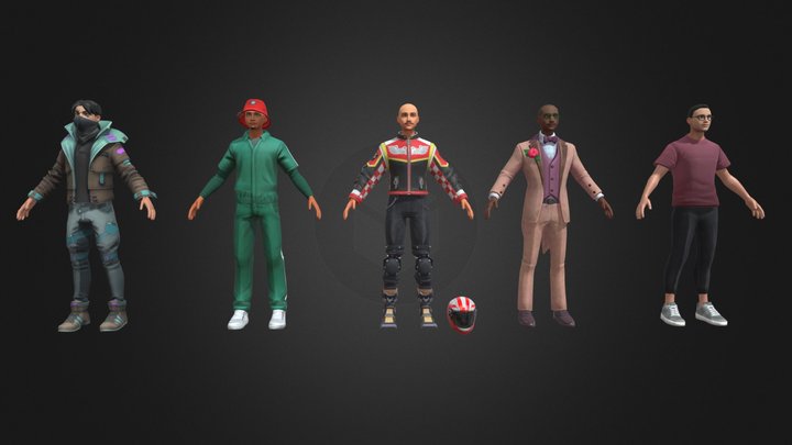 Stylized Male Pack-DOWNLOAD LINK BELOW ↓ ↓ ↓ 3D Model