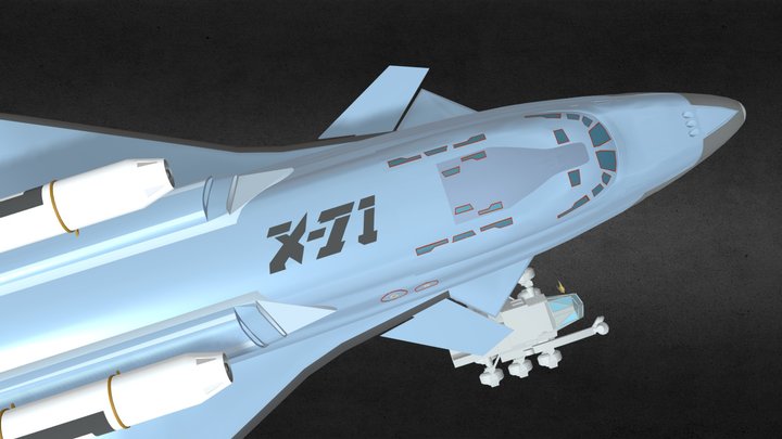 X-71 space shuttle from Armageddon 3D Model