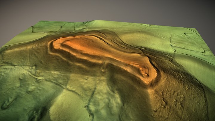Berrow Hill Camp, Martley, Worcestershire (UK) – Free 3D Model STL