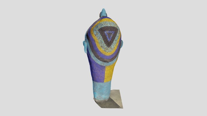 Cameroon Beaded Head 3D Model