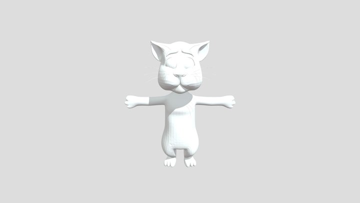 cat_cartoon_model_replica (Talking Tom) 3D Model