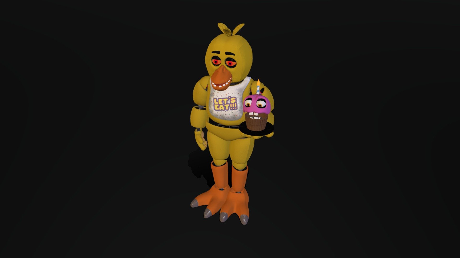 Chica | fnaf movie - Download Free 3D model by Ultmateslayer  (@Funkin_Boombox) [e045b89]