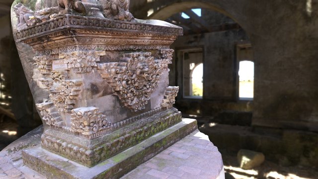 Bali Temple Stone sculpture 3D Model