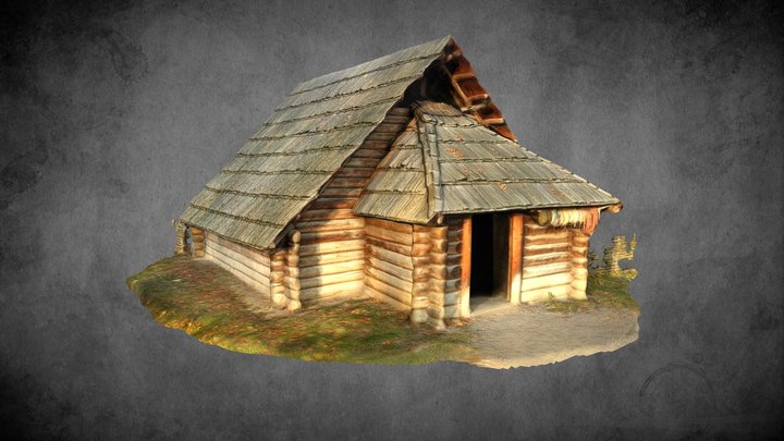 Prehistoric house - low poly – Gratis 3D-model STL