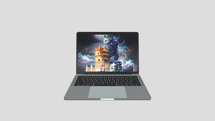 NFT Laptop Model 3D Model