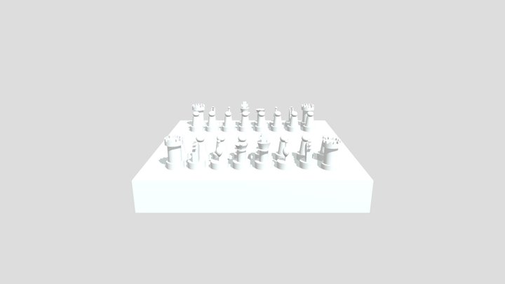 chessboard made with sketchup 3D Model