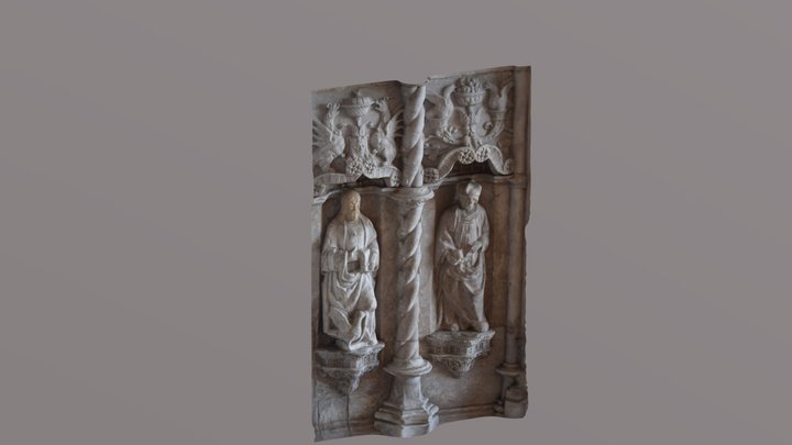 Jerónimos Monastery Statues 3D Model