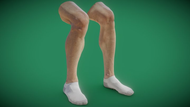 Legs with socks 3D Model