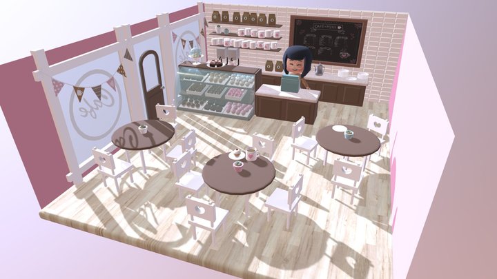 Lucy's Café 3D Model