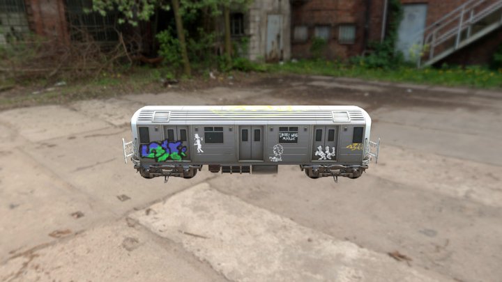Graffiti Train Chanowitz 3D Model