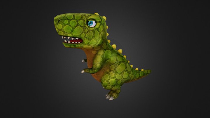 Toon Trex 3D Model
