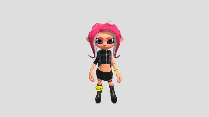 Agent 8 Splatoon 2 Fan art 3D Model