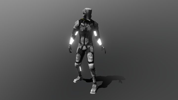 SciFi Character Model - FastLane 3D Model