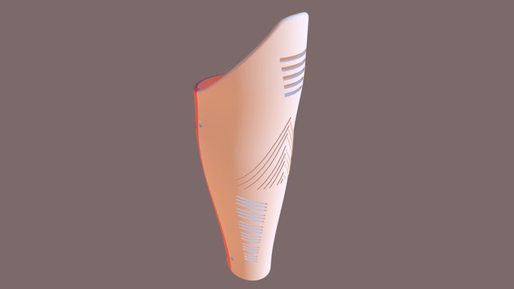 Prosthetic leg Cover 3D Model