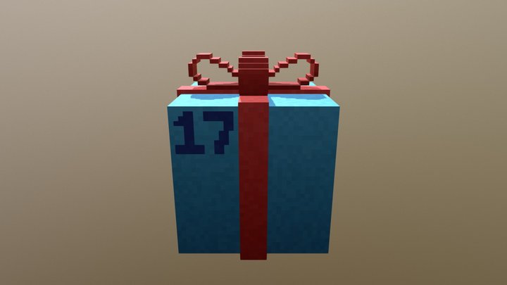 Present Blue 3D Model