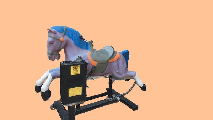 Purple horse 3D Model