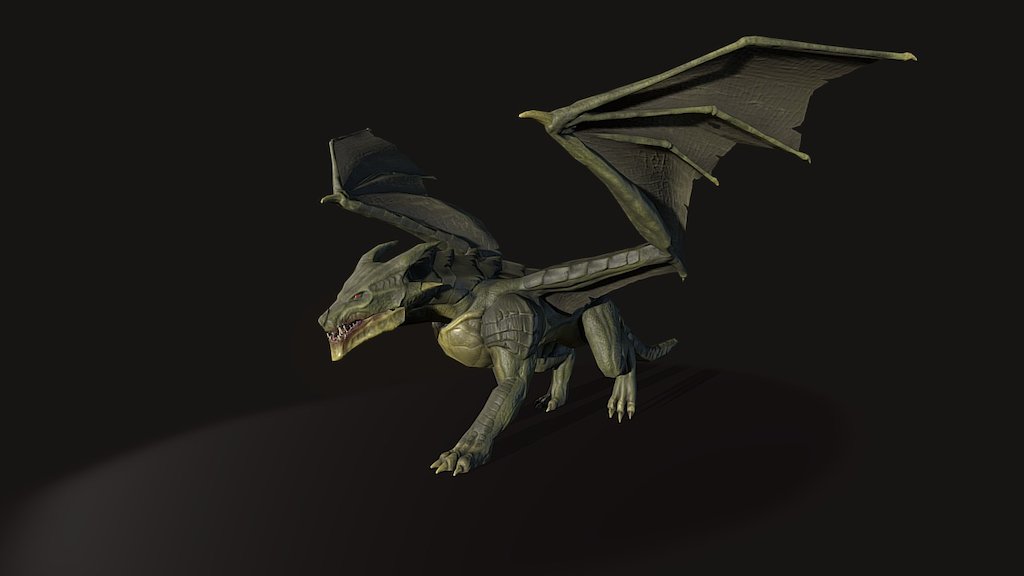 Green Dragon - 3D model by Fernando Pain (@fernandopain) [e051989 ...