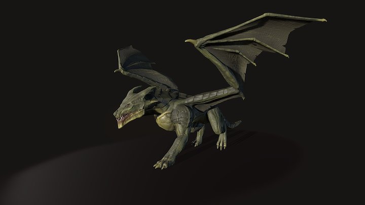 Green Dragon 3D Model