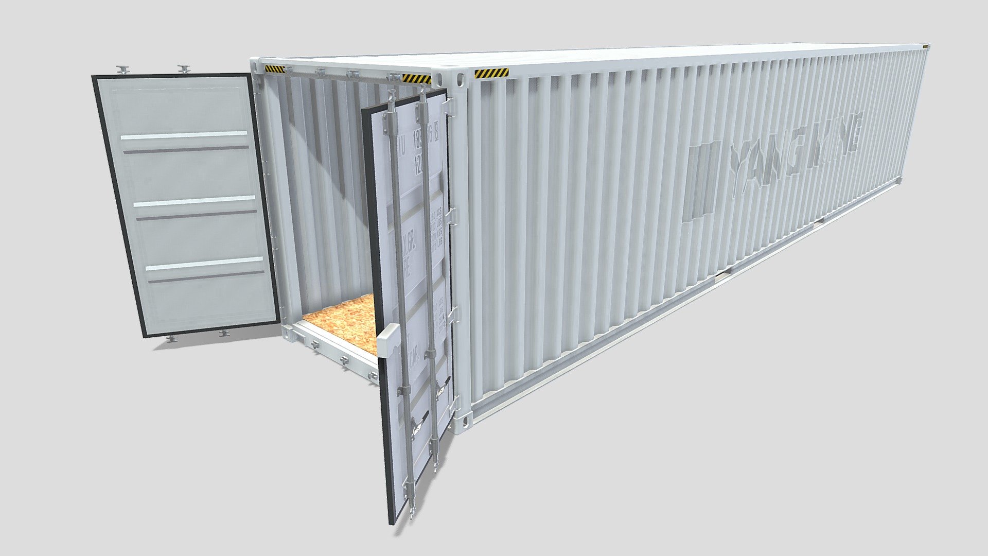 40ft Shipping Container Yang Ming — Sketchfab embed 3D viewer