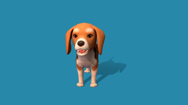 beagle 3D Model