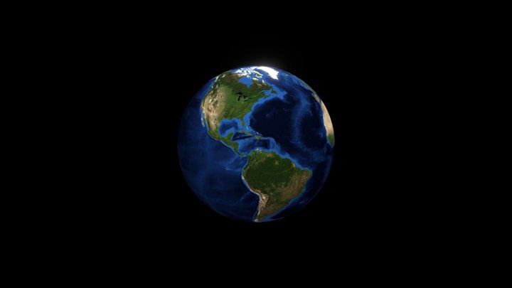 Earth 1 12756 3D Model
