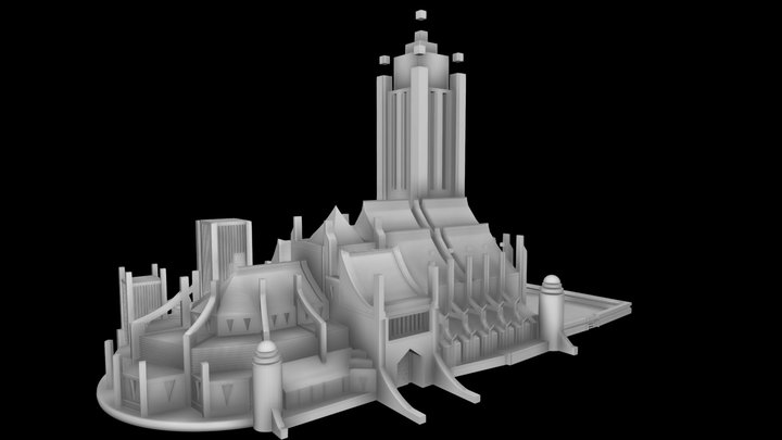 Catedral de Segovia (revisión) 3D Model