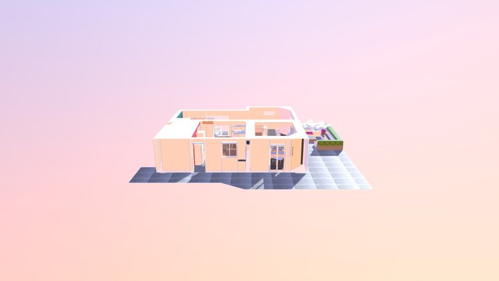 maison Lautier RdC2 3D Model