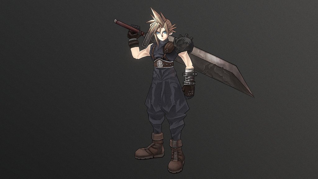Cloud low-poly model