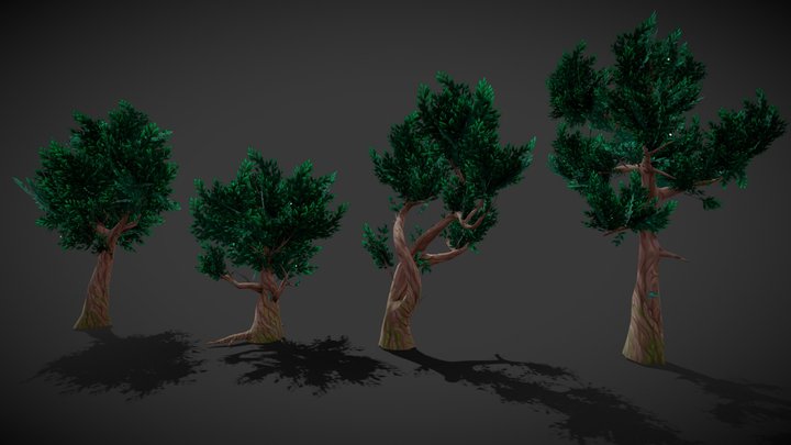 Fantasy trees for Ethyrial 3D Model