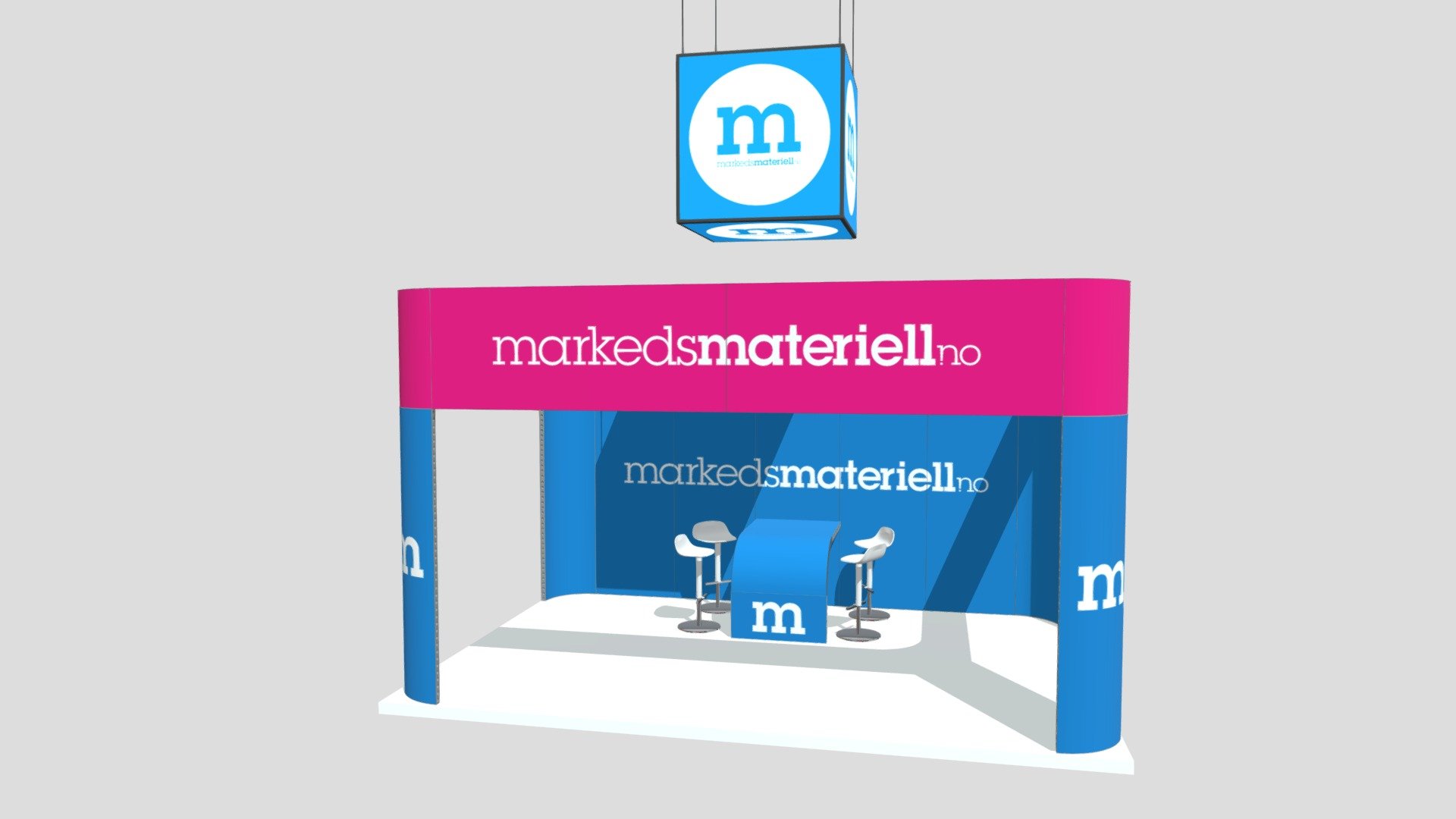 Expo Frames 6x4x3,5 3D model by Markedsmateriell.no