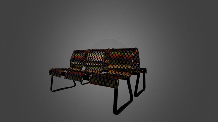 T-shirt Seater double curved 3D Model