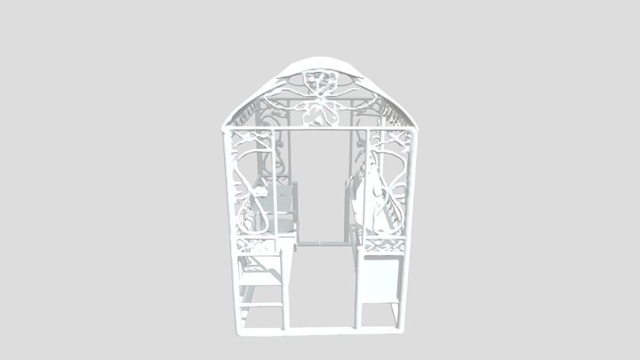 Беседка-барбекю "Семья-10" по т.84957644402 3D Model