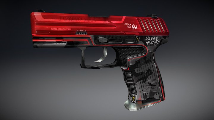 P2000 Urban Hazard Elite 3D Model