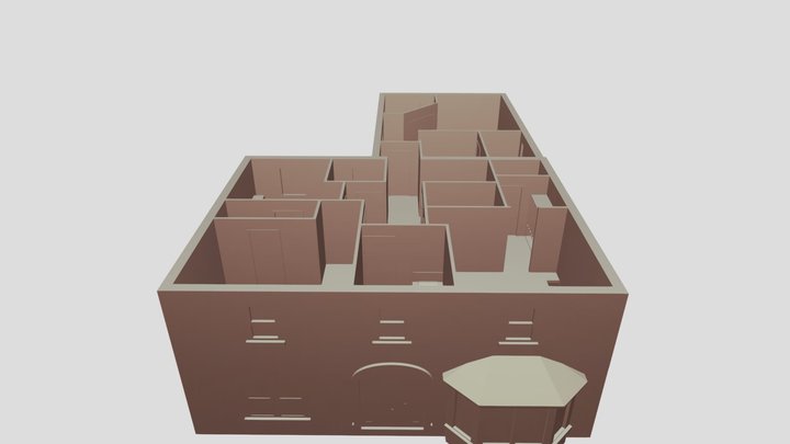 Project01-3D View-1st Floor 3D Model