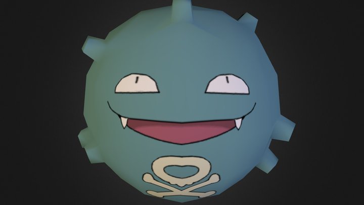 Koffing Shiny 3D Model