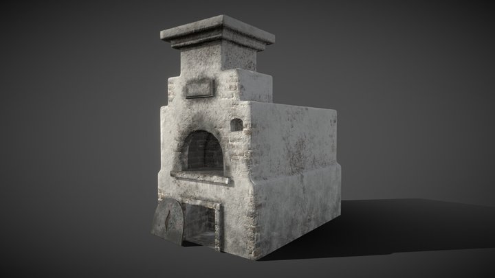 Old Soviet Stove (Pechka) 3D Model