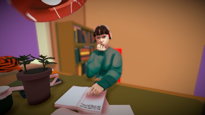 #StudyGirlChallenge 3D Model
