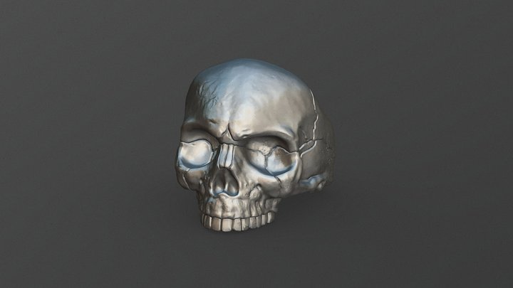jawless skull ring 3D Model