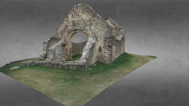 Révfülöpi Rom, church ruins 3D Model