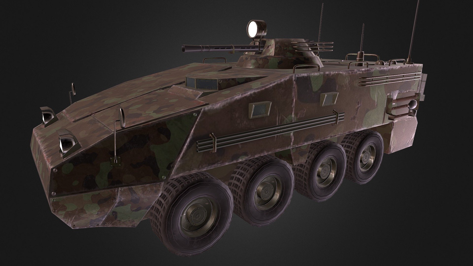 APC (Armored Personnel Carrier) - 3D model by Azelz (@Azelz) [e05b520]