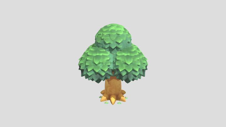 Animal Crossing Tree (AI) 3D Model