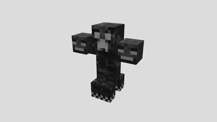 Minecraft Hybrid Wither Creeper 3D Model