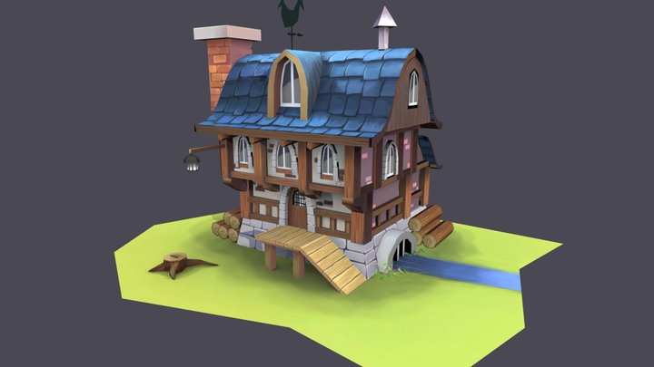 House_lowpoly_02 3D Model