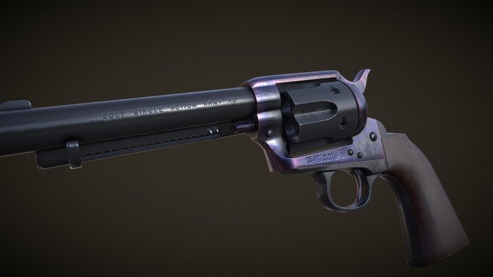 Colt SAA Peacemaker 3D Model