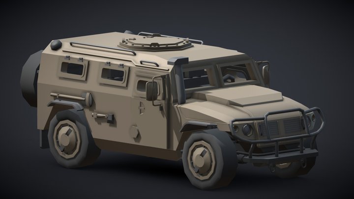 TIGR-M (low poly) 3D Model