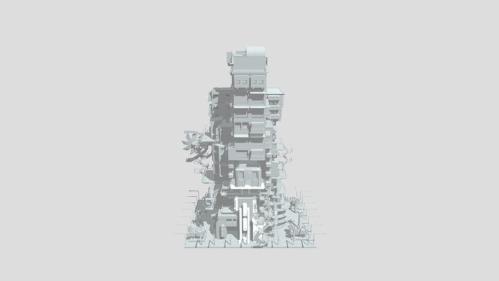 Cyberpunk_Building 3D Model