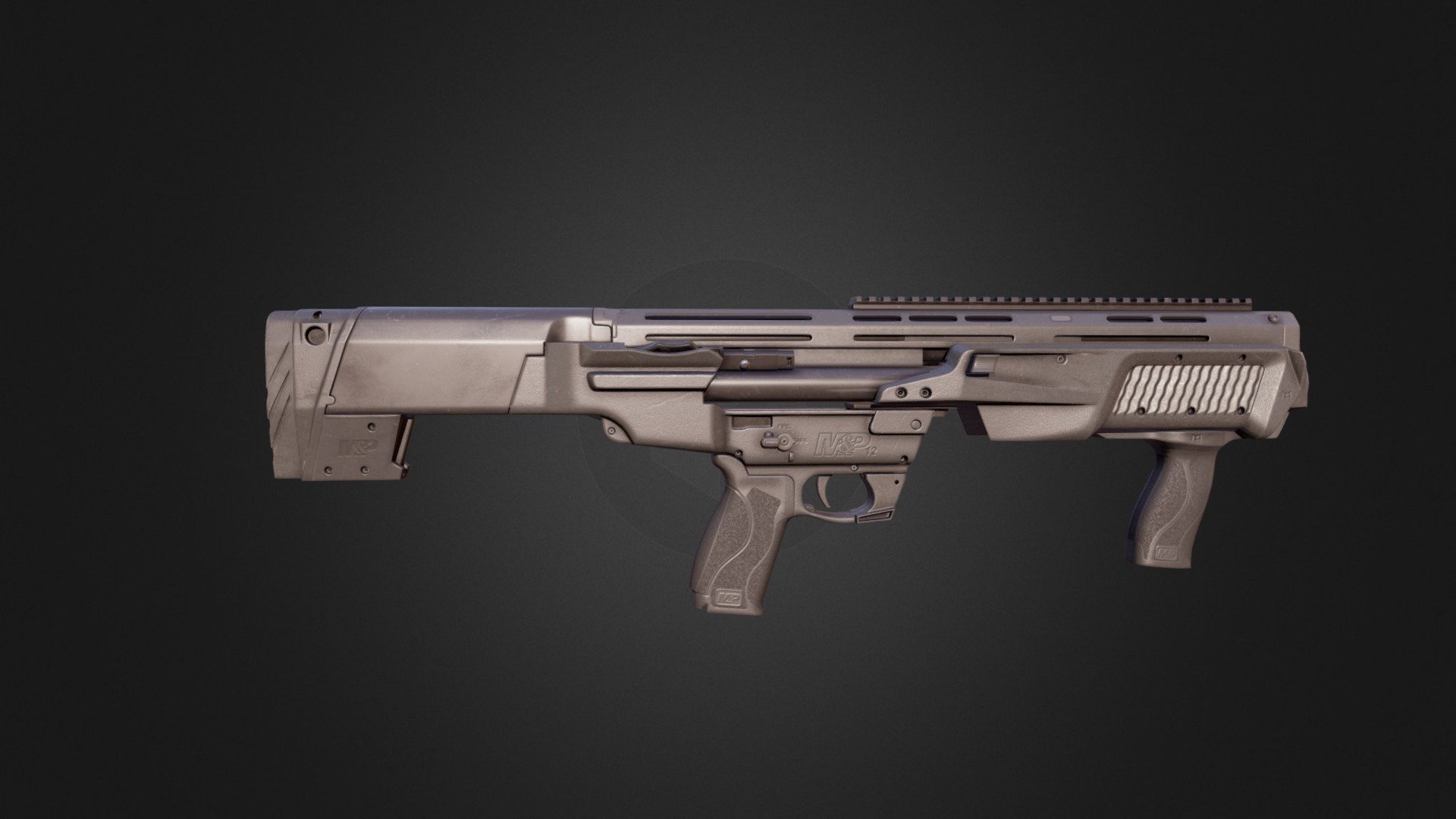 SMITH & WESSON M&P 12 (EDITED) - Download Free 3D model by Cam Diep ...