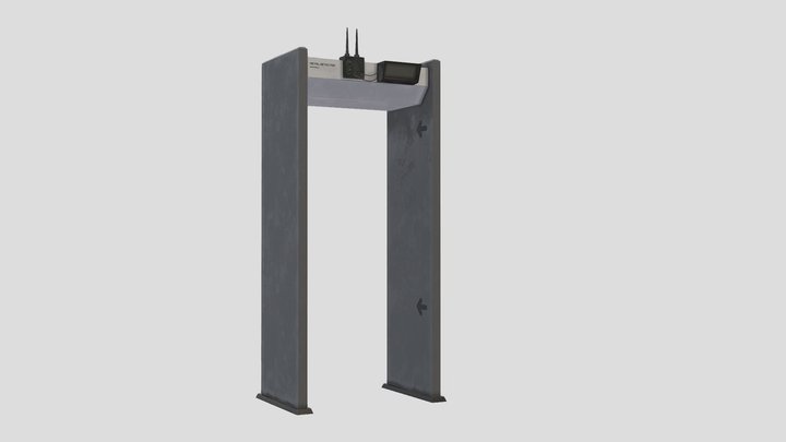 Metal detector (entrance) 3D Model