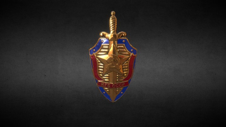 KGB pin 3D Model